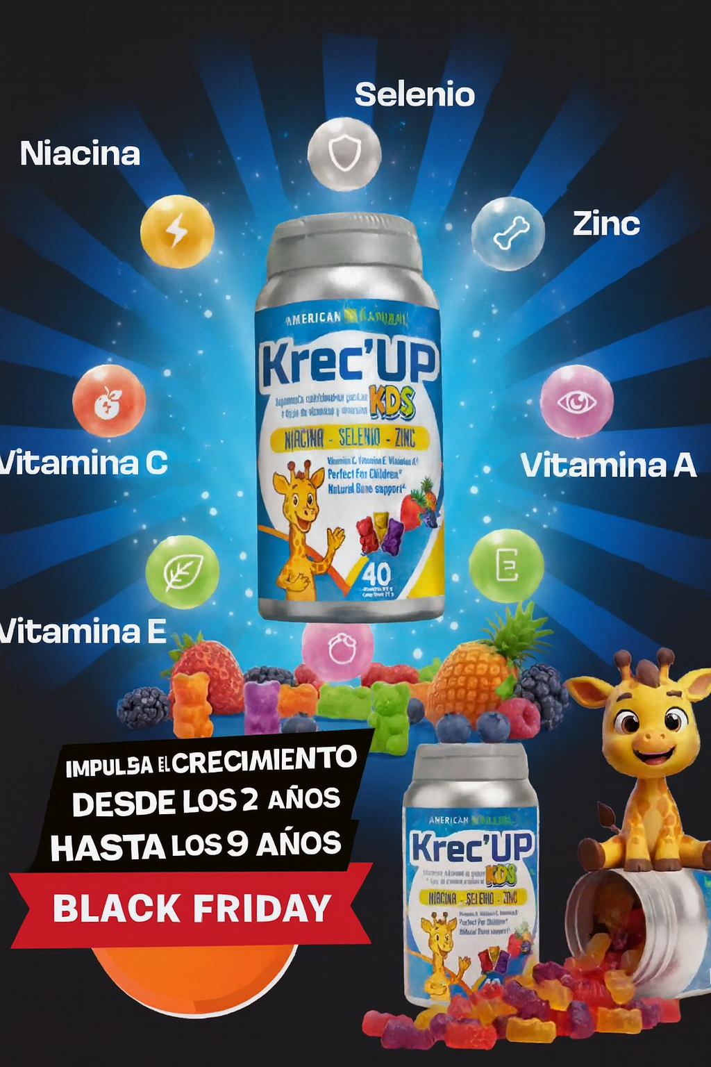 PROMO ESPECIAL KREC UP GOMITAS ORIGINAL+ REGISTRO SANITARIO