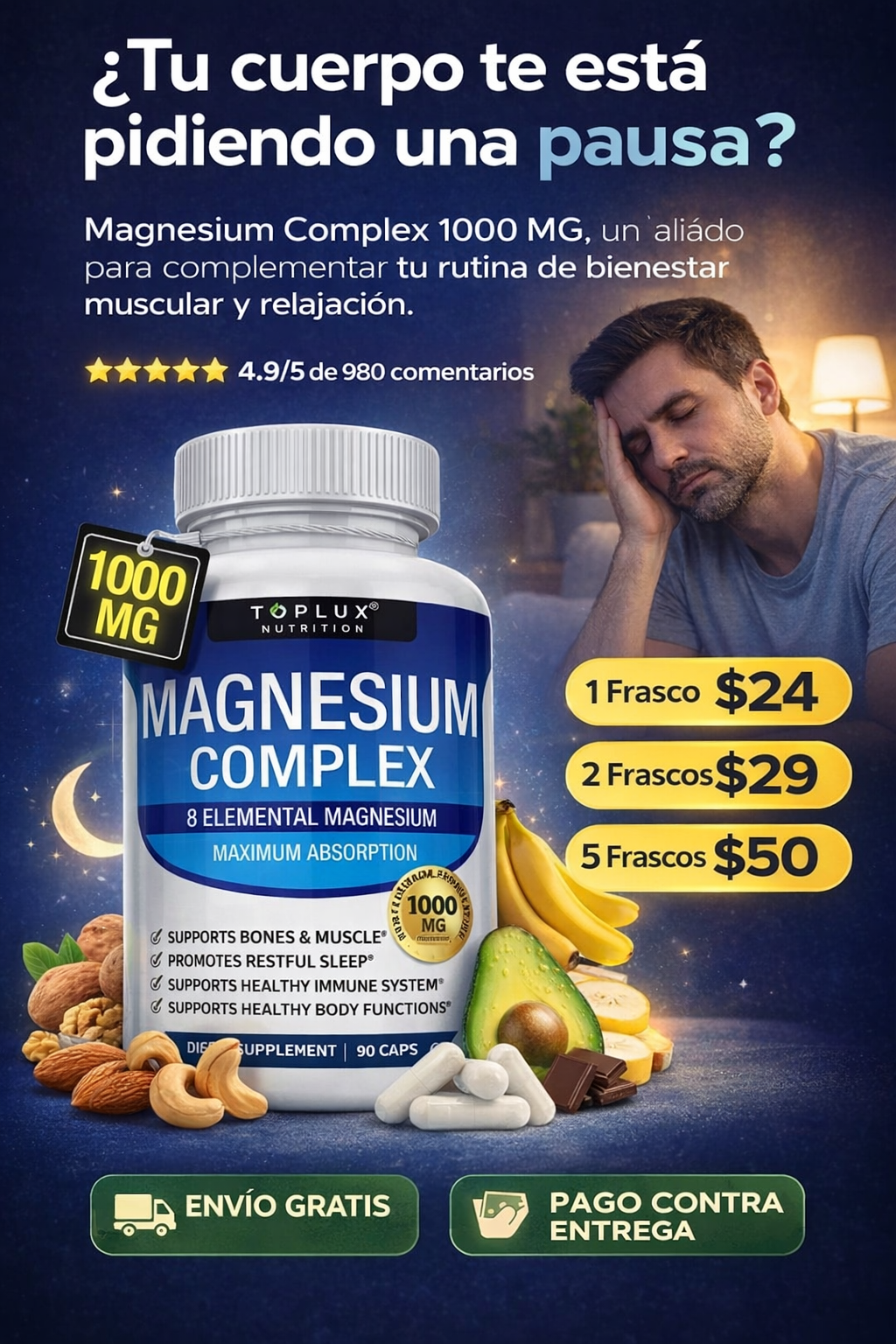 PROMO ESPECIAL MAGNESIUM COMPLEX TOPLUX ORIGINAL