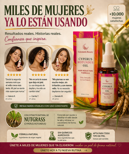 Dile Adiós al Vello Rápido con Este Aceite Natural “Cyperus Rotundus Oil”