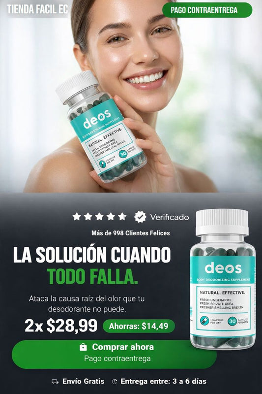 PROMO ESPECIAL DEOS™ DESODORANTE CORPORAL NATURAL