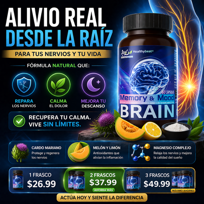 Memory & Mood Brain-Repara tus nervios y elimina el hormigueo desde la raíz