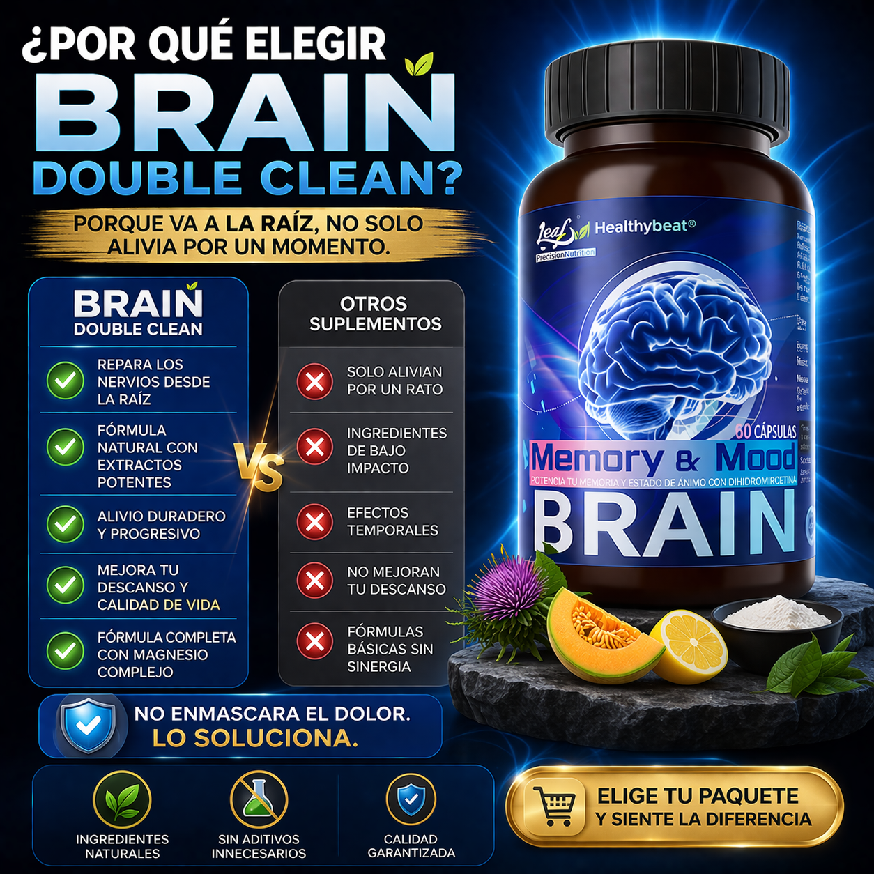 Memory & Mood Brain-Repara tus nervios y elimina el hormigueo desde la raíz