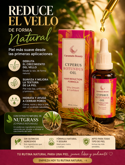 Dile Adiós al Vello Rápido con Este Aceite Natural “Cyperus Rotundus Oil”