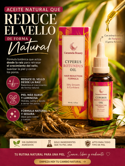 Dile Adiós al Vello Rápido con Este Aceite Natural “Cyperus Rotundus Oil”