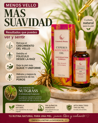 Dile Adiós al Vello Rápido con Este Aceite Natural “Cyperus Rotundus Oil”