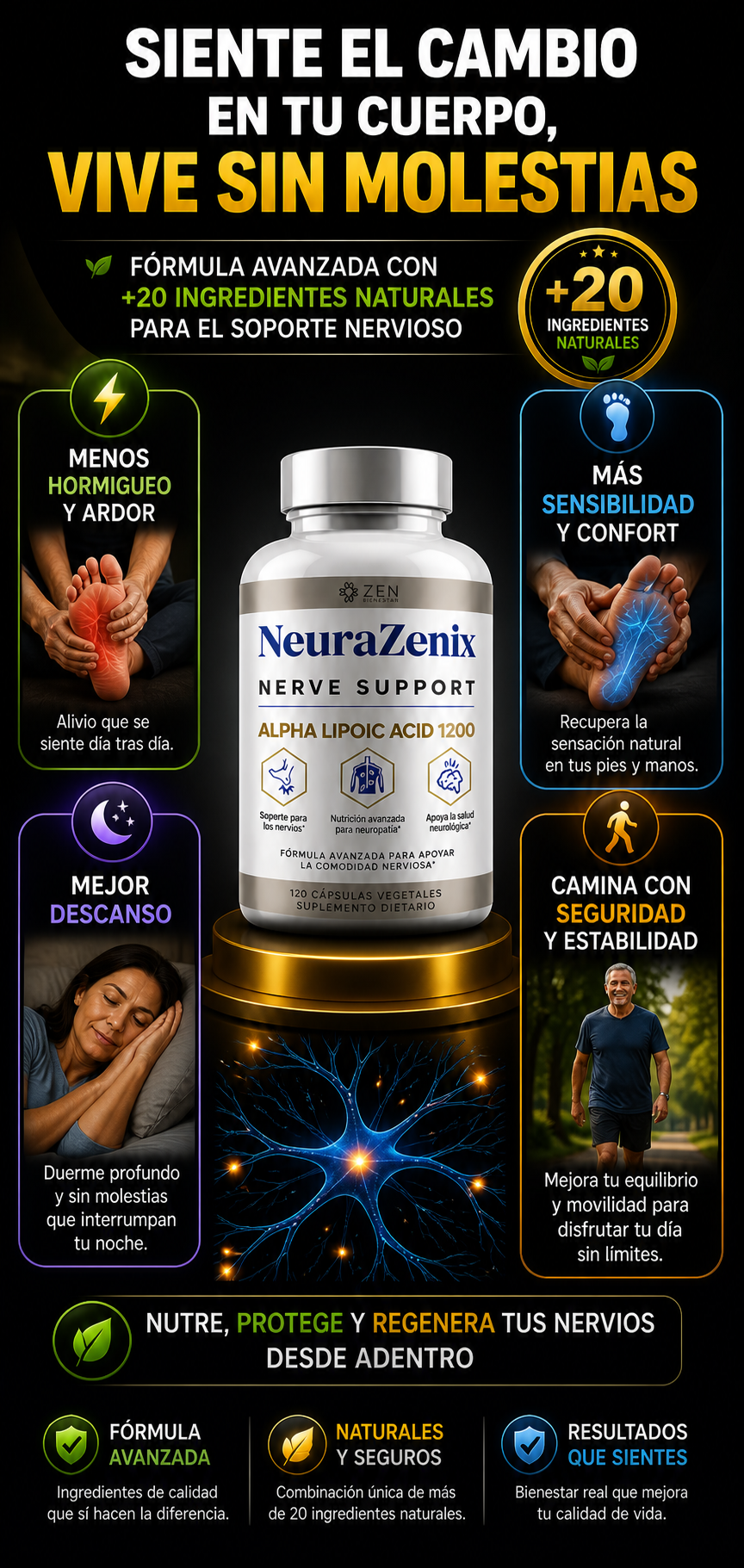 NeuraZenix: Alivia el hormigueo y recupera la sensibilidad en tus pies