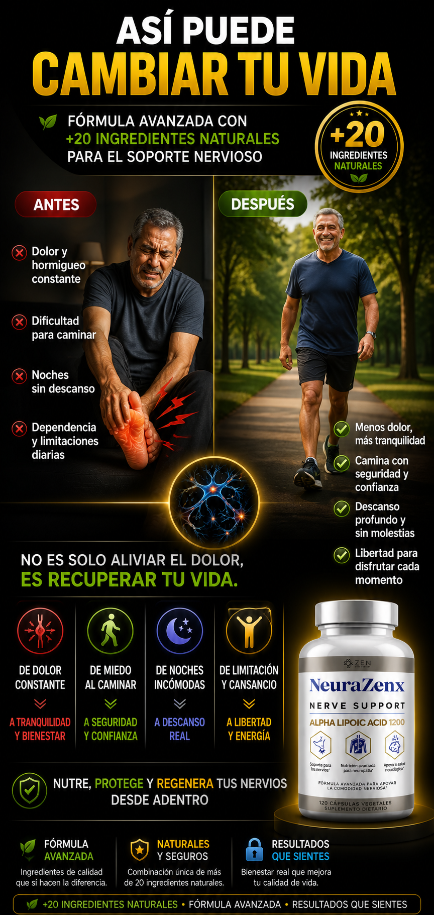 NeuraZenix: Alivia el hormigueo y recupera la sensibilidad en tus pies